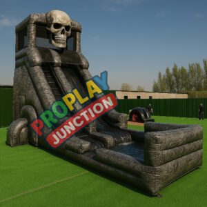 The Skull Soaker inflatable water slide